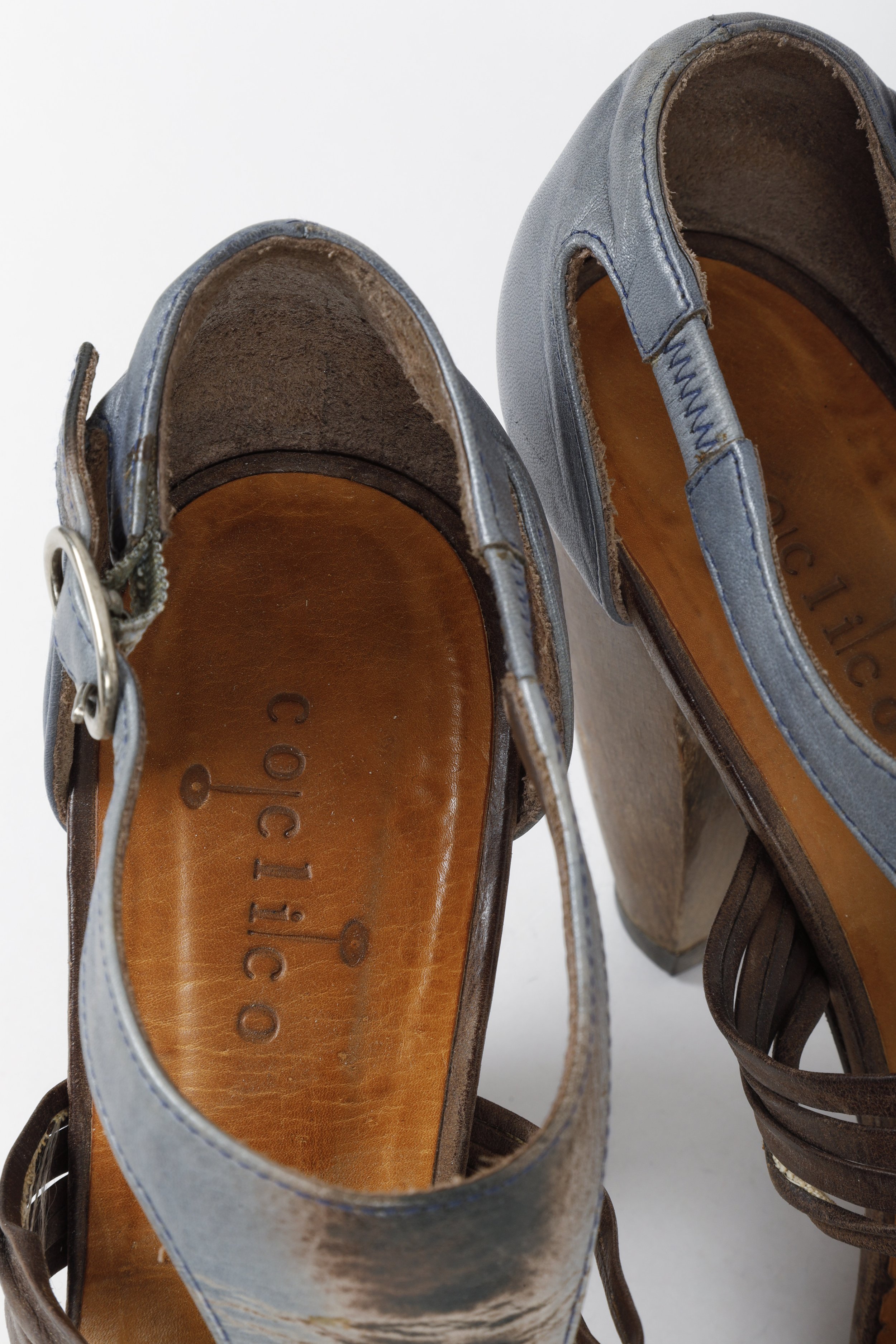 Platform sales sandals grey